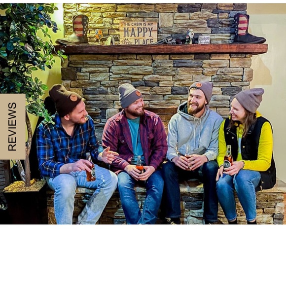 Lost Creek Co. Leather Patch Beanie Toboggan - Picture 7 of 7